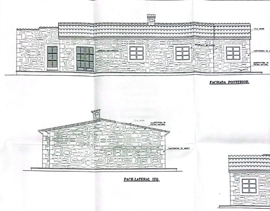 Plano Fachada Posterior